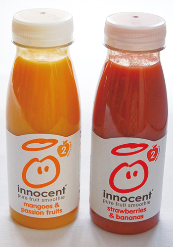 飲み物では、「innocent」社が発売している100％果汁のスムージーが好評だ。