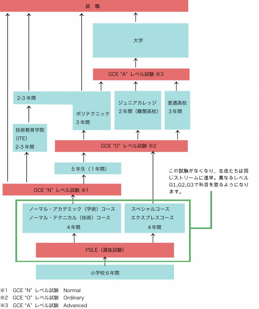 シンガポールの教育制度　図3